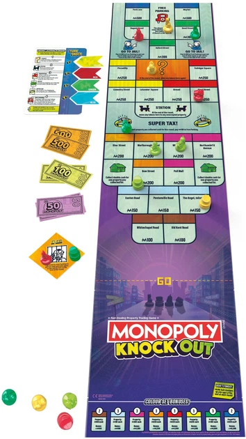 Настільна гра Hasbro Monopoly Knockout (англійська версія) (5010996217899) - зображення 7