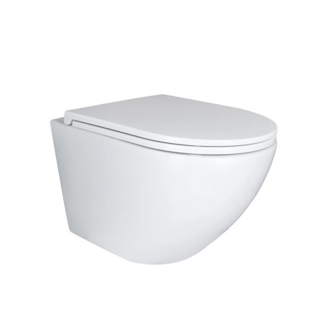 Унитаз подвесной Mixxus Premium Ellipse-0301-R 495x365x365mm, система смыва Rimless (MP6460) - изображение 5