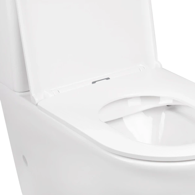 Унитаз компакт Mixxus Premium Ellipse-0402-R 660x390 овальный, с сиденьем, белый (MP6468) - изображение 8