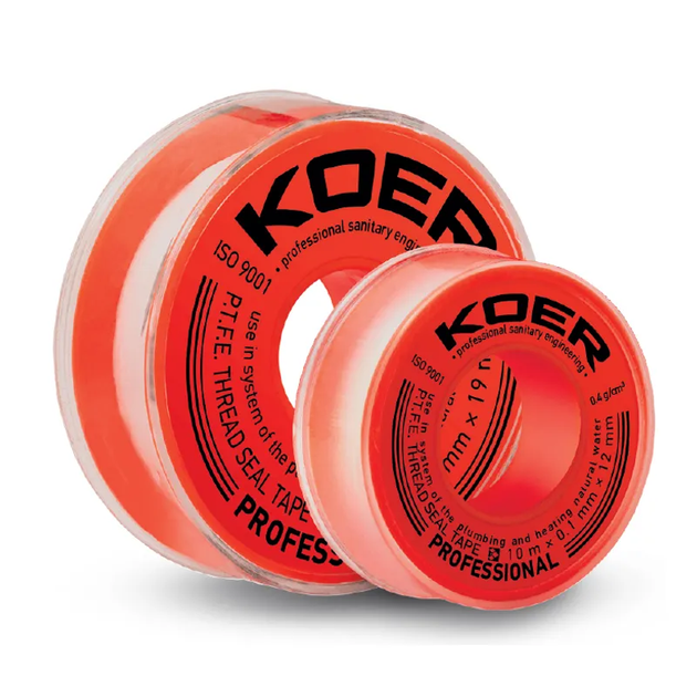 ФУМ стрічка для води KOER ST-11 10M * 0.1mm * 12mm (KR2808) - зображення 2