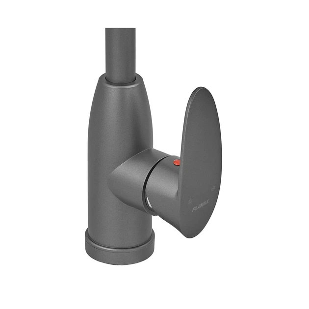 Смеситель для кухни Plamix CEZAR-011-B SET Graphite с подводкой (PM0695) - изображение 5