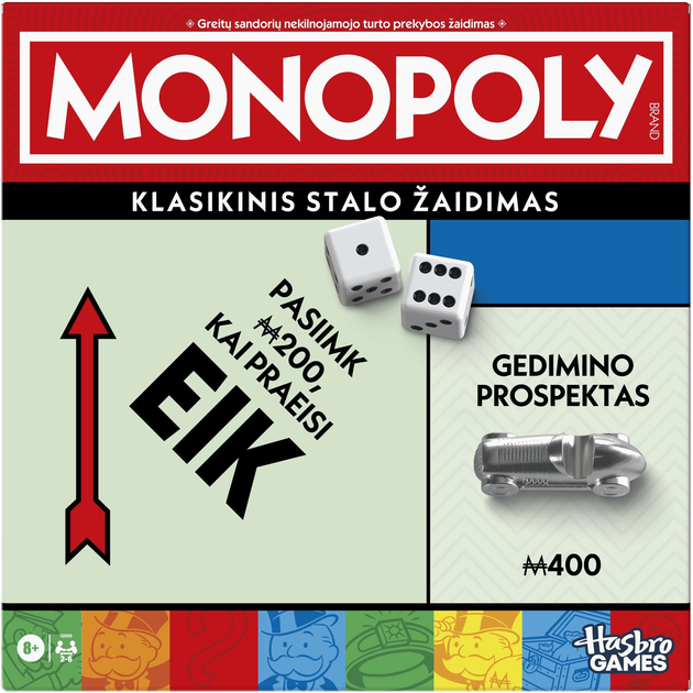Настільна гра Hasbro Monopoly Classic Refresh (версія литовська) (5010996302939) - зображення 1