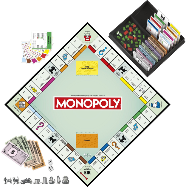 Настільна гра Hasbro Monopoly Classic Refresh (версія литовська) (5010996302939) - зображення 3