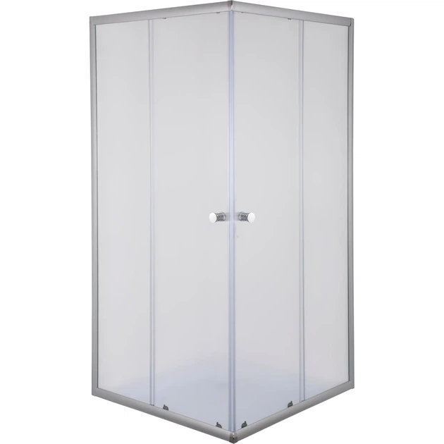 Душова кабіна з низьким піддоном Mixxus CUBIC SCT01-90x90x195-FB CHROME матове скло 4мм (MI6903) - зображення 12