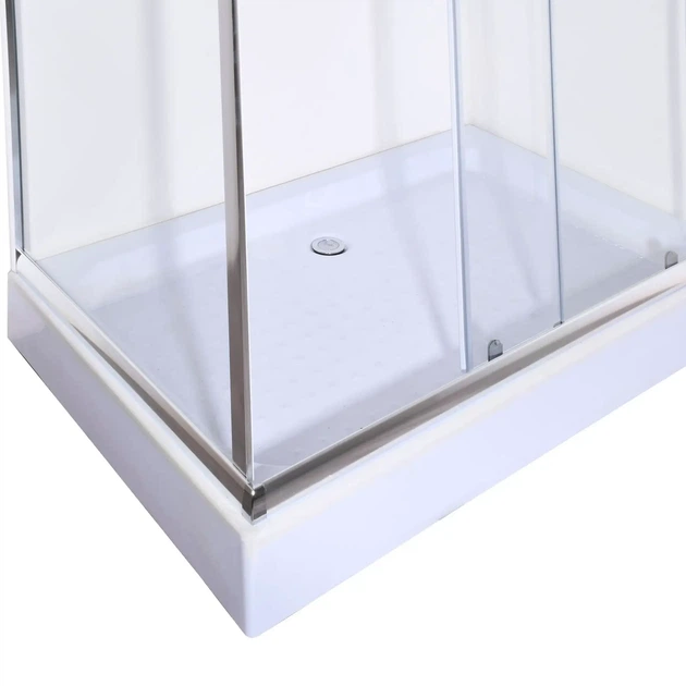 Душевая кабина с низким поддоном Mixxus HARD SCT01-100x90x198-TR CHROME прозрачное стекло 5мм (MI6909) - изображение 9