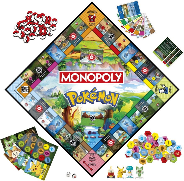 Настільна гра Hasbro Monopoly Pokemon (версія естонська та латиська) (5010996315526) - зображення 3