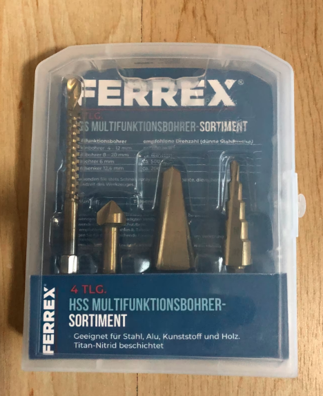 Набор многофункциональных сверл HSS FERREX 4 шт - изображение 2