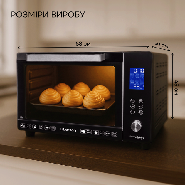 Електродуховка LIBERTON LEO-601E Black - зображення 2