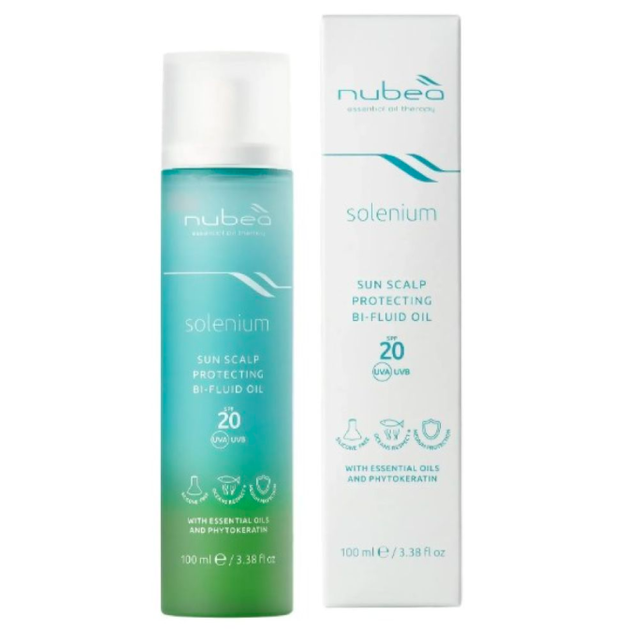 Двухфазный защитный флюид для скальпа с SPF20 Nubea Solenium, 100ml - Фото 1 Двухфазный защитный флюид для скальпа с SPF20 Nubea Solenium, 100ml - изображение 1