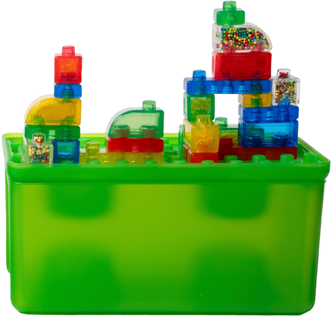 Układanka sensoryczna Goliath Jelly Blox Buduj i układaj 2w1 w walizce 931693 (8720077316935) - obraz 2