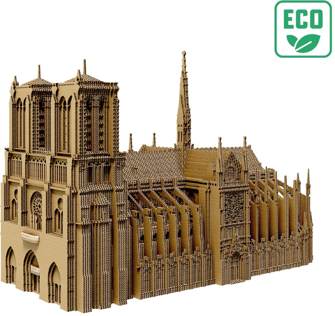 3D пазл картонний Cartonic Собор Нотр-Дам-де-Парі CARTNOTRE (4820191134102) - зображення 3