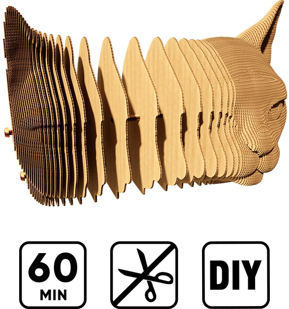 3D пазл картонний Cartonic Кіт CARTCAT (4820191133280) - зображення 6