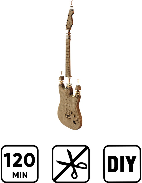 3D пазл картонний Cartonic Гітара CARTGUITAR (4820191134287) - зображення 5