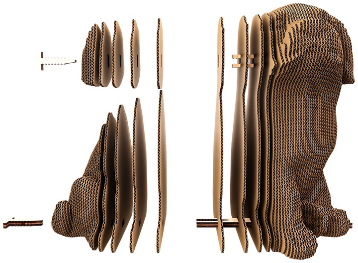 3D пазл картонний Cartonic Тріо цуценят 3в1 CARTPUPPIES (4820191134607) - зображення 9