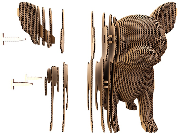 3D пазл картонний Cartonic Тріо цуценят 3в1 CARTPUPPIES (4820191134607) - зображення 11