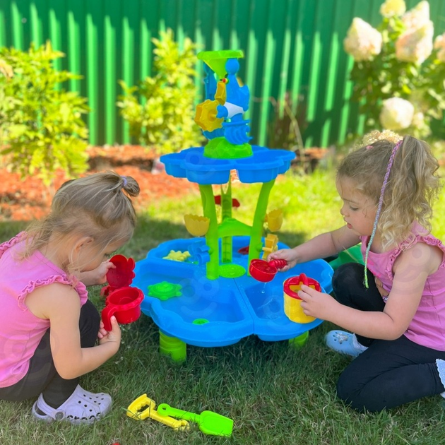 Stolik wodny Woopie 2w1 Piaskownica Fontanna XXL Aquapark Delfin 55662 (5906280655662) - obraz 12