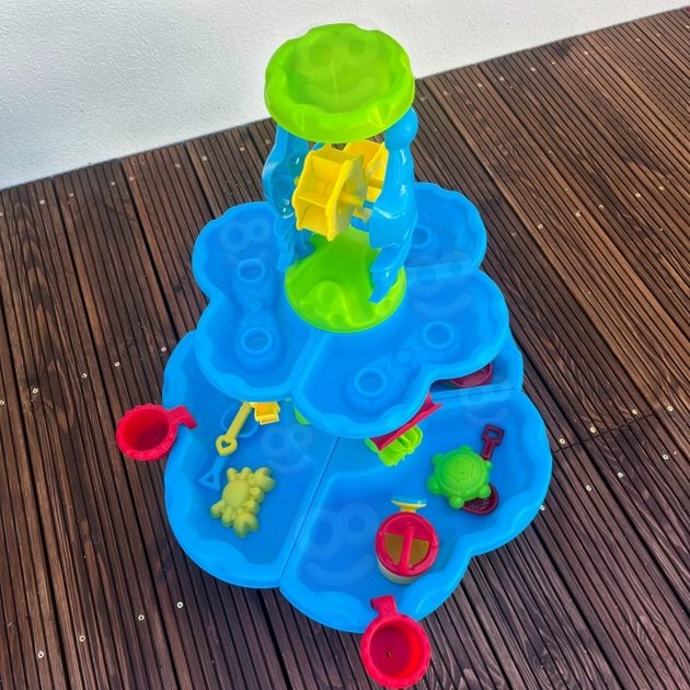 Stolik wodny Woopie 2w1 Piaskownica Fontanna XXL Aquapark Delfin 55662 (5906280655662) - obraz 13