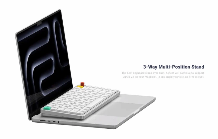 Беспроводная механическая клавиатура NuPhy Air75 V3 / Blush