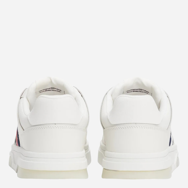 Sneakersy męskie skórzane Tommy Jeans EM0EM01576-TCR 44 Białe (8720638358954) - obraz 4