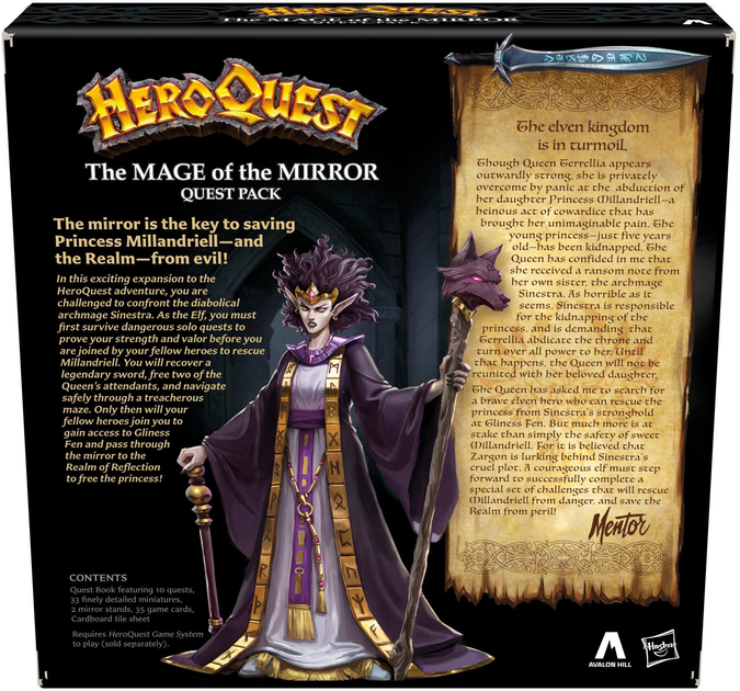 Додаток до настільної гри Hasbro HeroQuest Mage of the mirror expansion quest (5010994202460) - зображення 3