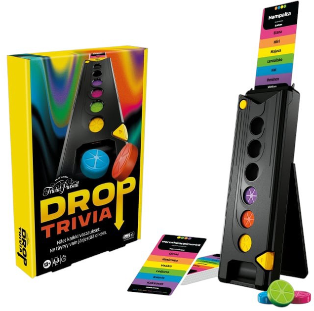 Gra planszowa Hasbro Trivial Pursuit Drop Trivia Game (wersja fińska) (5010996253118) - obraz 4