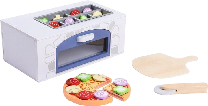 Zestaw do zabawy EcoToys Piec do pizzy + dodatki 12 elementów (4333) - obraz 2