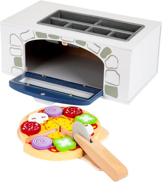 Zestaw do zabawy EcoToys Piec do pizzy + dodatki 12 elementów (4333) - obraz 6