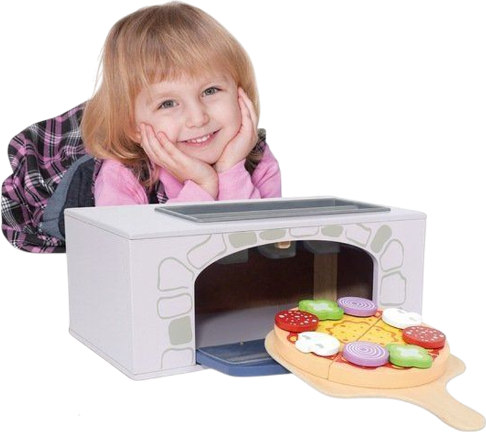 Zestaw do zabawy EcoToys Piec do pizzy + dodatki 12 elementów (4333) - obraz 8