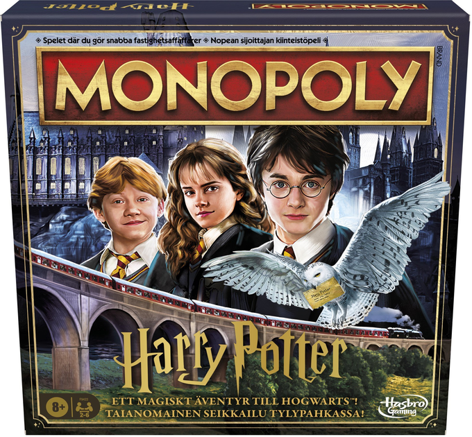 Настільна гра Hasbro Monopoly Harry Potter (версія фінська та шведська) (5010996264350) - зображення 1