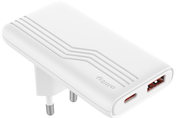 Ładowarka sieciowa Allity GaN PD QC ATC-02-65WAC 1x USB-C + 1x USB-A 65W White (5906667550566) - obraz 3