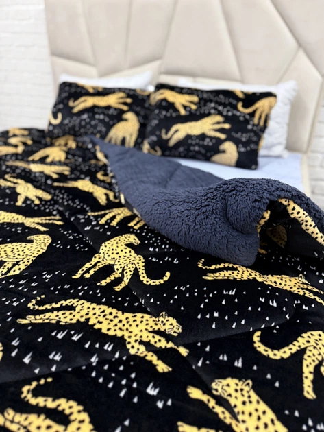 Одеяло холлофайбер Cappone из микрофибры Гепард 200х220 см - Фото 3 Одеяло холлофайбер Cappone из микрофибры Гепард 200х220 см - изображение 3