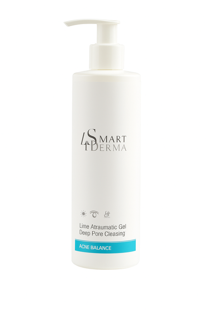 Лаймовий гідруючий гель для атравматичної чистки обличчя Smart4Derma — для жирної та проблемної шкіри 250 мл - Фото 1 Лаймовий гідруючий гель для атравматичної чистки обличчя Smart4Derma — для жирної та проблемної шкіри 250 мл - изображение 1