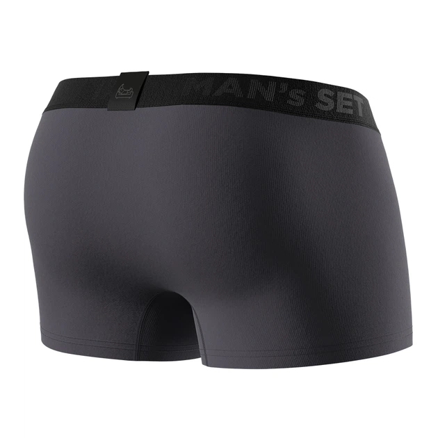 Труси боксери чоловічі бавовняні Anatomic Classic 1.2 Black Series, графітовий M BSO100-10 - зображення 5