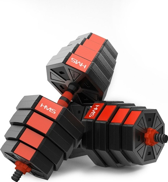 Набір штанга та гантелі HMS SGK30 30 кг Композит (5907695509984) - зображення 4