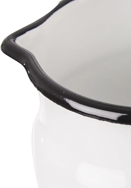 Kubek Orion Modrobila emaliowany biały 800 ml (8592381166717) - obraz 4