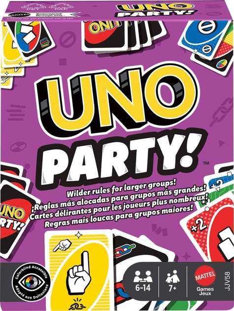 Настільна гра Mattel Uno (англійська версія) (194735342402) - зображення 1