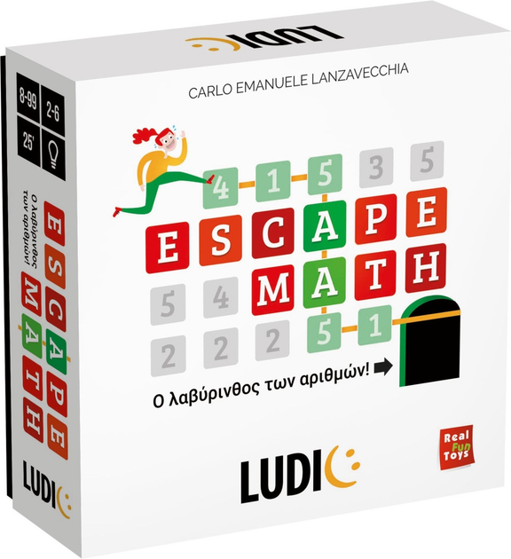 Настільна гра Ludic Математичний лабіринт освітня (грецька версія) (8057592352729) - зображення 1