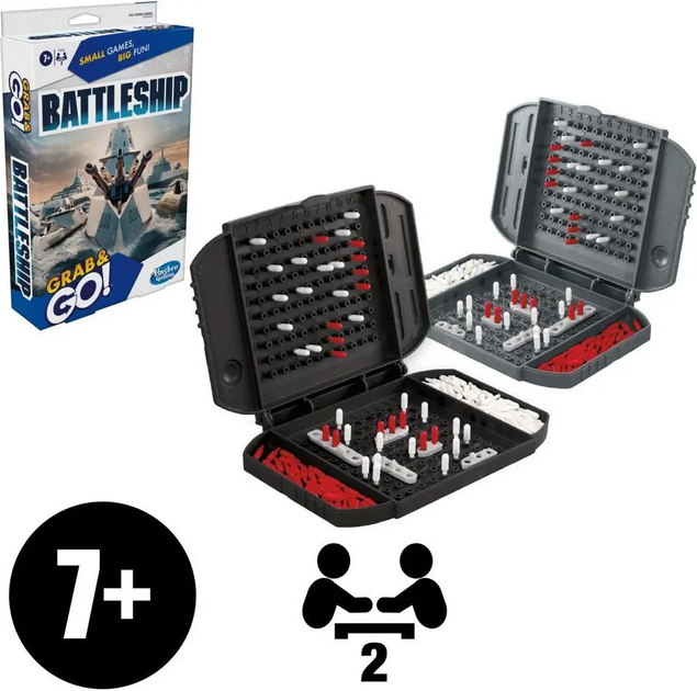 Настільна гра Hasbro Grab and Go Statki Battleship (грецька версія) (5010996163356) - зображення 3