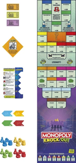 Настільна гра Hasbro Monopoly Knockout (англійська версія) (5010996333773) - зображення 8