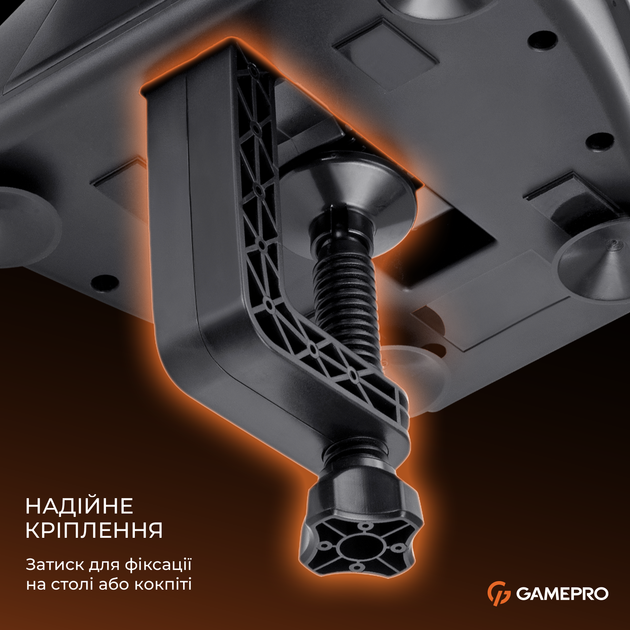 Игровой руль GamePro RW038PM с педалями и коробкой передач PC