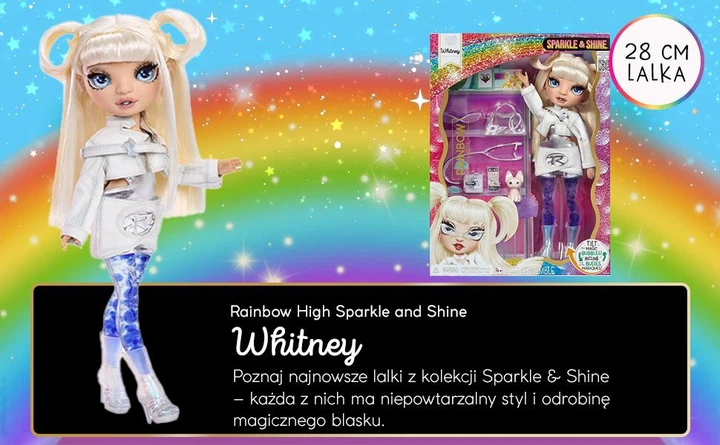 Кукла Rainbow High Sparkle & Shine Whitney white hair and magical bubbles - Рейнбоу Хай Блеск и сияние Уитни с белыми волосами и волшебными пузырьками (429265) - изображение 8