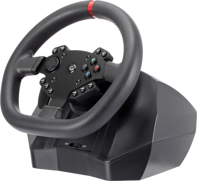Ігрове кермо з автоматичним поверненням GamePro RW575PM з педалями та коробкою передач XBOXONE/PS4/PS3/PC/SWITCH - зображення 6