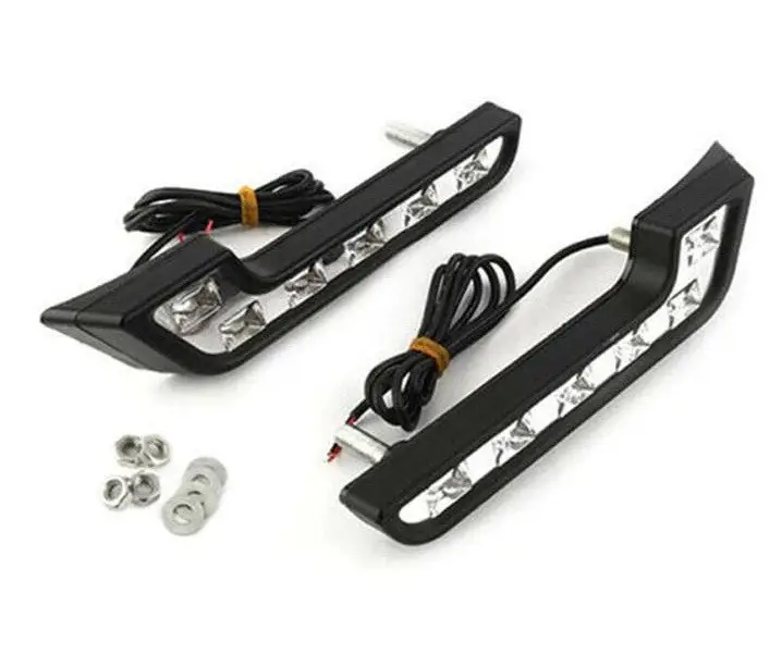 Универсальные ДХО DRL 2 штуки Дневные ходовые огни LED светодиодные - изображение 3