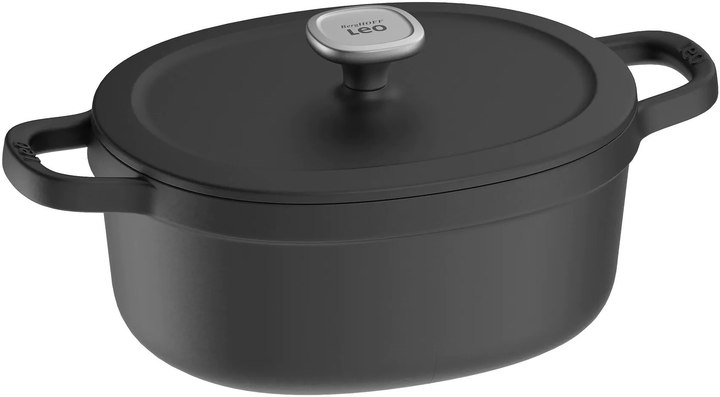 Garnek BergHOFF Leo Graphite żeliwny owalny 4.8 l (5413821377643) - obraz 1