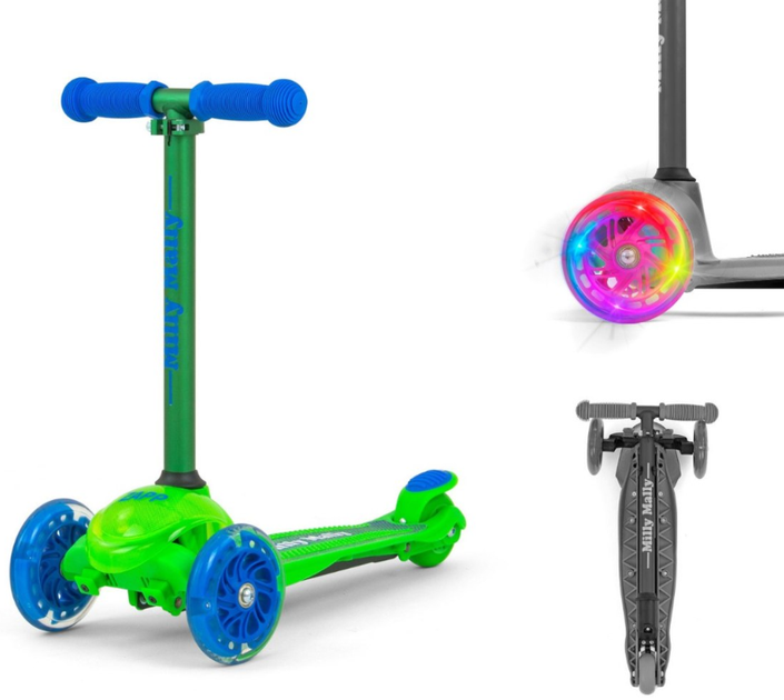 Самокат дитячий Milly Mally 2214 Zapp Scooter Зелений (5901761124149) - зображення 4