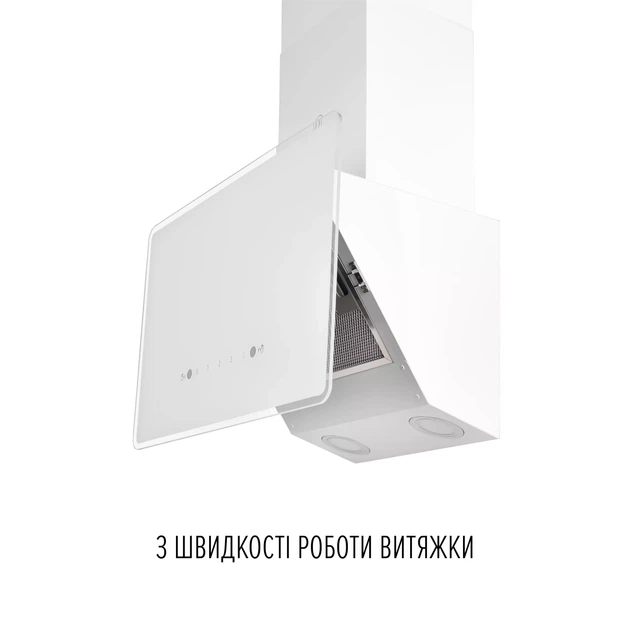 Вытяжка декоративная наклонная PERFELLI VIO 5HW BIANCO - изображение 5