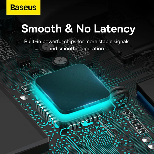 USB-хаб Baseus Lite Series 4-Port USB-A HUB Adapter (USB-A to USB 3.0*4) 25cm White (WKQX030002) - изображение 8