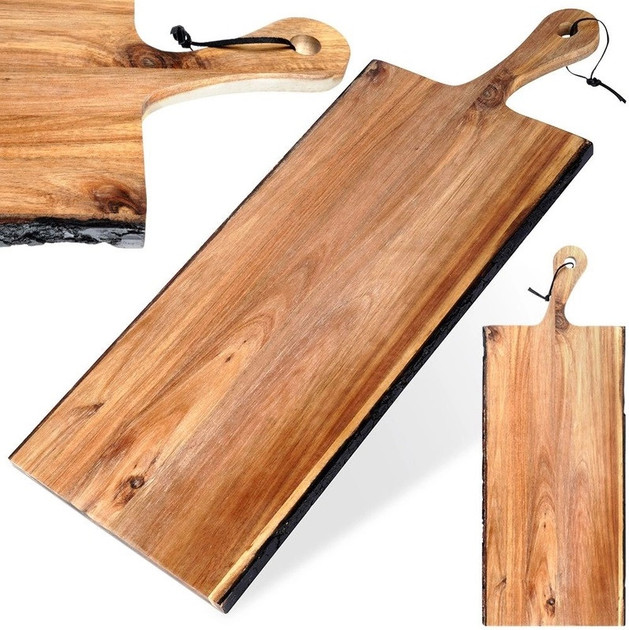 Deska do krojenia Orion do serwowania drewniana 56 x 20 x 1 cm (8592381164713) - obraz 9