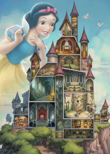 Puzzle Ravensburger Disney Castles Królewna Śnieżka 1000 elementów 12000257 (4005555002574) - obraz 2