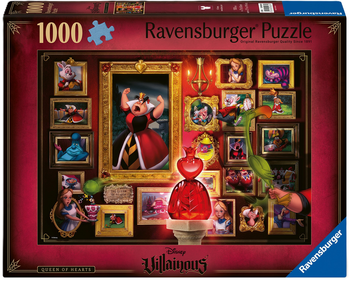 Puzzle Ravensburger Disney Villainous Królowa Kier 1000 elementów 12000038 (4005555000389) - obraz 1